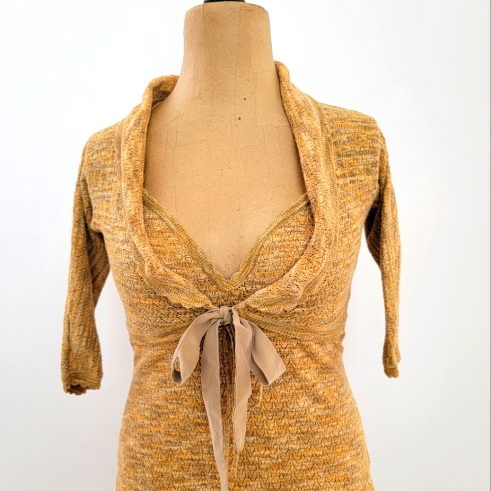 Plenty by Tracy Reese 2 piece knit set...size small...gold color
